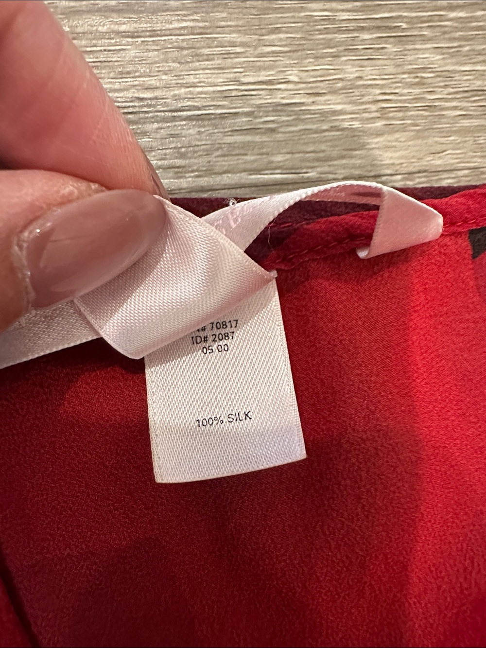 Red Satin Slip Dress with Abstract Black Stripe Detail Victoria secret silk dres - Picture 3 of 5